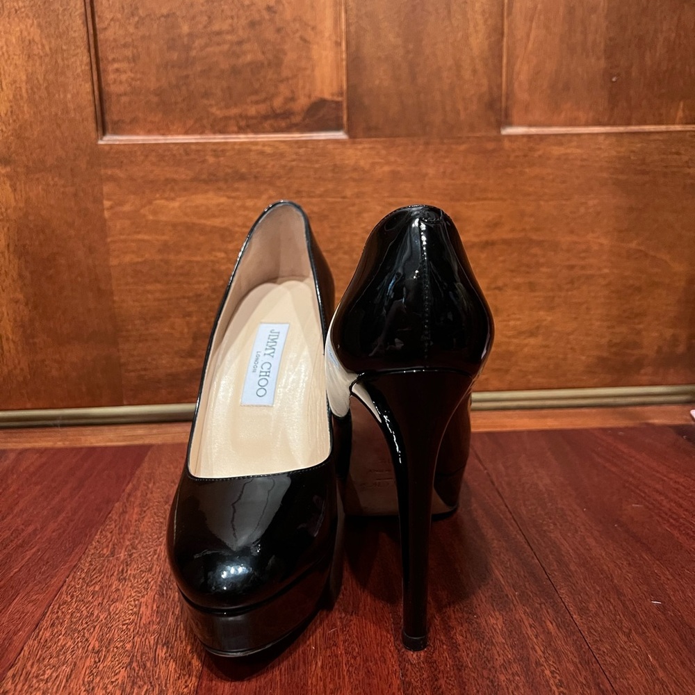 Jimmy Choo Black Platform Heels